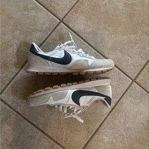 White and Black Nike Sneakers